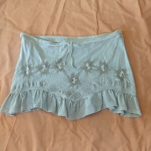 Ruffled Skirt with Embroidery